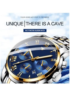 Generic Men's Wrist Watch, Waterproof LuxuryWatches, ELECDON Business Tourbillon Automatic Mechanical Watch Stainless Steel Calendar Luminous Pointer Waterproof Multifunction Wrist Watch(Couple models)  - Image 3