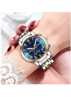 Generic Men's Wrist Watch, Waterproof LuxuryWatches, ELECDON Business Tourbillon Automatic Mechanical Watch Stainless Steel Calendar Luminous Pointer Waterproof Multifunction Wrist Watch(Couple models)  - Image 2