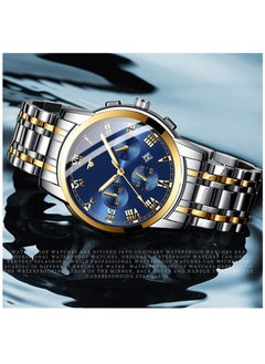 Generic Men's Wrist Watch, Waterproof LuxuryWatches, ELECDON Business Tourbillon Automatic Mechanical Watch Stainless Steel Calendar Luminous Pointer Waterproof Multifunction Wrist Watch(Couple models)  - Image 5