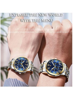 Generic Men's Wrist Watch, Waterproof LuxuryWatches, ELECDON Business Tourbillon Automatic Mechanical Watch Stainless Steel Calendar Luminous Pointer Waterproof Multifunction Wrist Watch(Couple models)  - Image 4