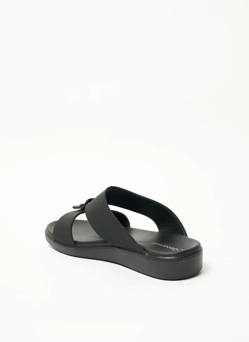 جيومني Geoomnii Mens Arabic Sandals Black