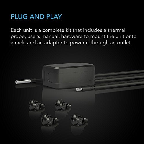 AC Infinity CLOUDPLATE T5, Rack Mount Fan 1U, Rear Exhaust Airflow, for Cooling AV, Home Theater, Network 19” Racks - Image 5
