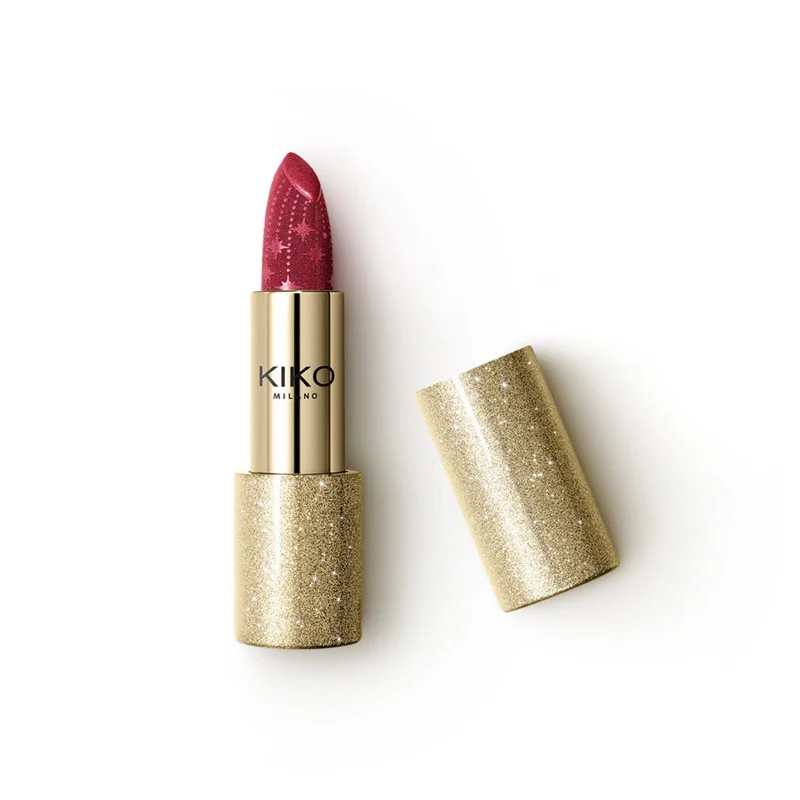 كيكو ميلانو HOLIDAY WONDERLIGHTS STARRY NIGHT SPARKLING LIPSTICK Passionate Red
