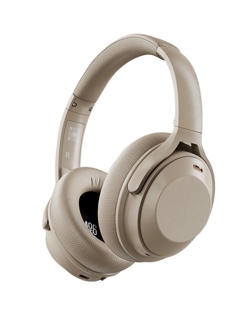 فينجر تايم سماعة رأس سلكية بتقنية بلوتوث ANC، تُثبّت فوق الأذن بتقنية إلغاء الضوضاء النشطة، مُخصصة للألعاب الإلكترونية والكمبيوتر الشخصي والهواتف المحمولة والأجهزة اللوحية - Image 1