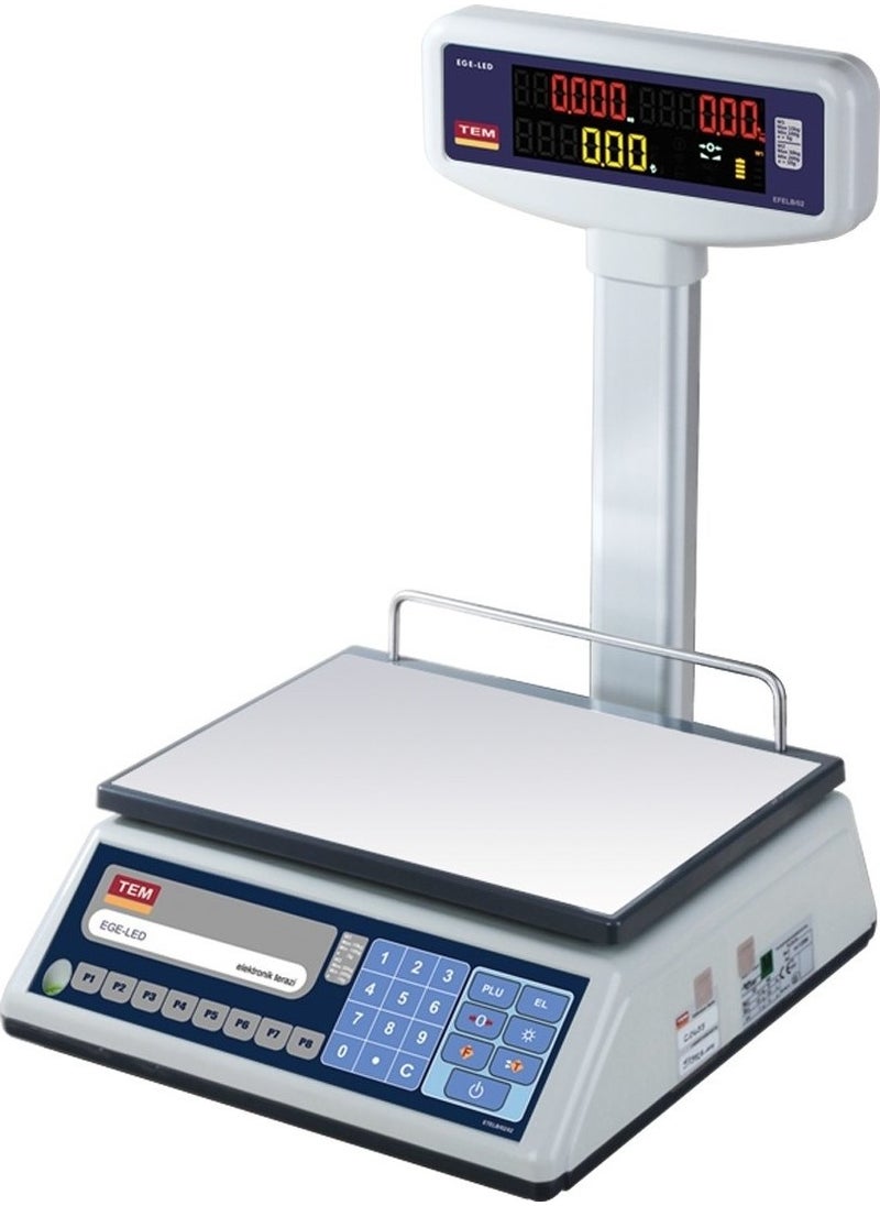 Tem - Tel 030B1D-V2 Market Type Scale 30 kg - Image 1