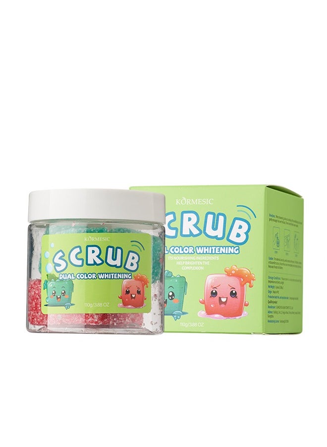 Kormesic 6-Piece Set Two-Tone Block Body Scrub Cleansing Skin Green  - Image 1