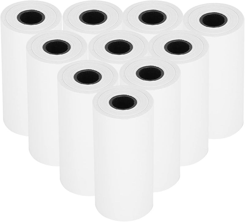TOPINCN Thermal Printer Paper 10 Rolls, 2.2in x 19.7ft Durable Paper rolls, for portable cameras and pocket printers, easy printing, school crafts supplies, multiple specs - Image 2