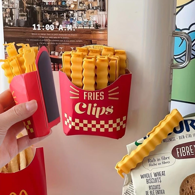 BEDAYA Food Bag Clips Potato Chips Snacks French Fries Shape Plastic Bag Sealing Clips for Food Storage Fun and Practical Kitchen Accessories - Image 3