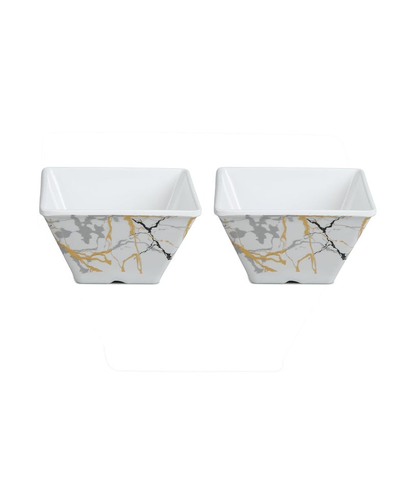 Bataniya Triple Coated 12-Piece Serving Bowl Set, a Fusion of Elegance and Durability in Melamin Crockery - Image 2
