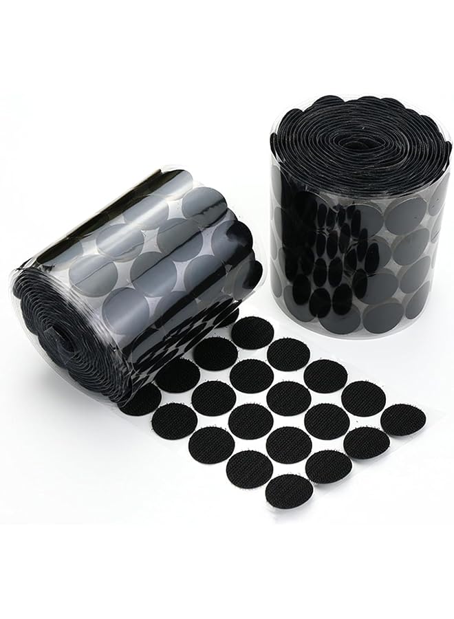 erorex Hook And Loop Dots With Adhesive 102 Sets 15Mm Diameter Nylon Sticky Back Hook Coins For Diy Crafts Office Classroom And Home Use - Image 1