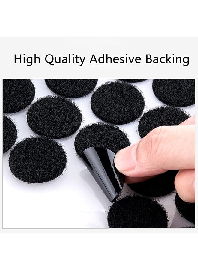 erorex Hook And Loop Dots With Adhesive 102 Sets 15Mm Diameter Nylon Sticky Back Hook Coins For Diy Crafts Office Classroom And Home Use - Image 2