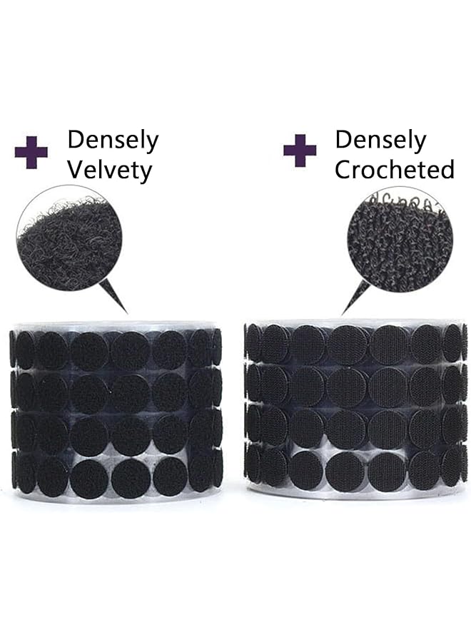 erorex Hook And Loop Dots With Adhesive 102 Sets 15Mm Diameter Nylon Sticky Back Hook Coins For Diy Crafts Office Classroom And Home Use - Image 4