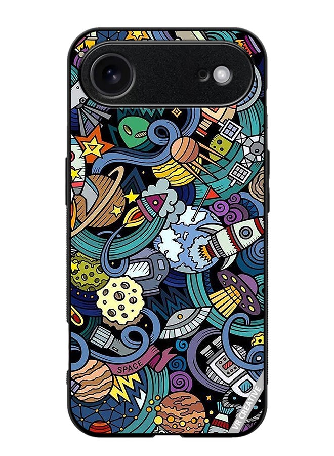 Protective Case Cover For Apple iPhone 17 Air Cartoon Doodles Design Multicolour