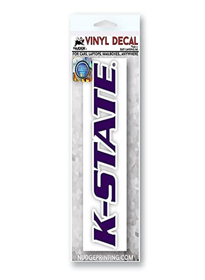 Nudge Printing Kansas State Sticker Wildcats K-State Purple Logo Car Decal Heavy-Duty Weatherproof Officially Licensed NCAA Vinyl for Bumpers, Windows, Laptops, Water Bottles or Coolers (Kansas State University) - Image 2