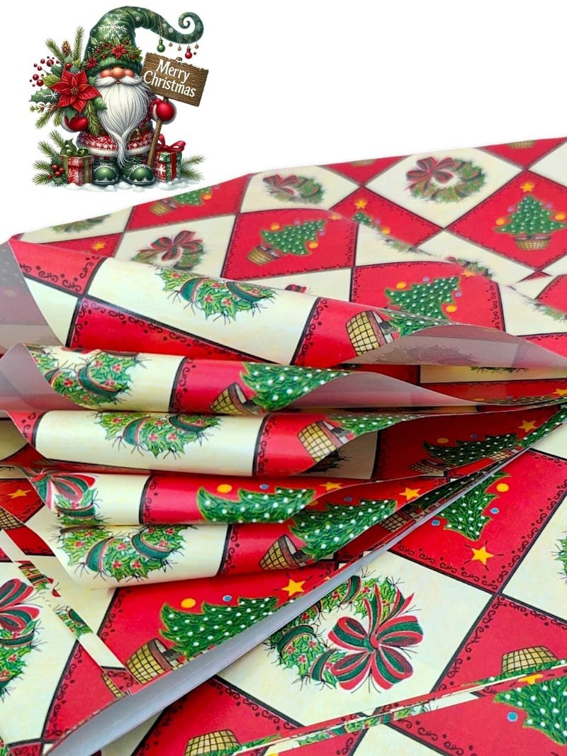 Tera13 TERA 13 Gift Paper Collection, Classic, Christmas Wrapping Paper Sheets, Christmas And X Mas Gift Wrapping Papers Gift Cover Wrapping Paper (5pcs) Birthday Retrun Gift for Kids - Image 4