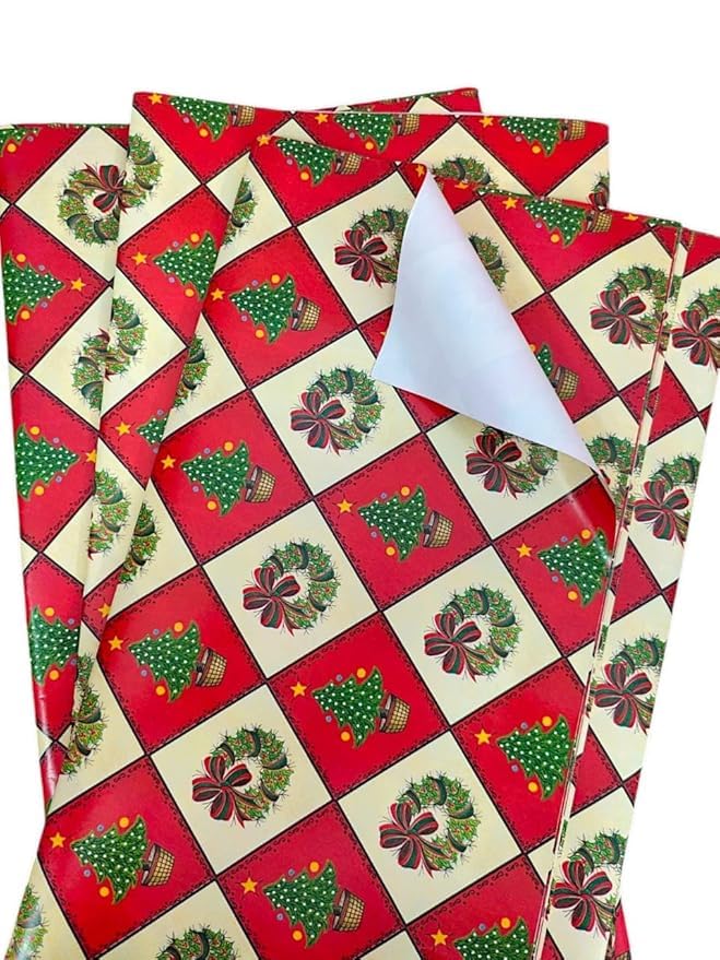 Tera13 TERA 13 Gift Paper Collection, Classic, Christmas Wrapping Paper Sheets, Christmas And X Mas Gift Wrapping Papers Gift Cover Wrapping Paper (5pcs) Birthday Retrun Gift for Kids - Image 2