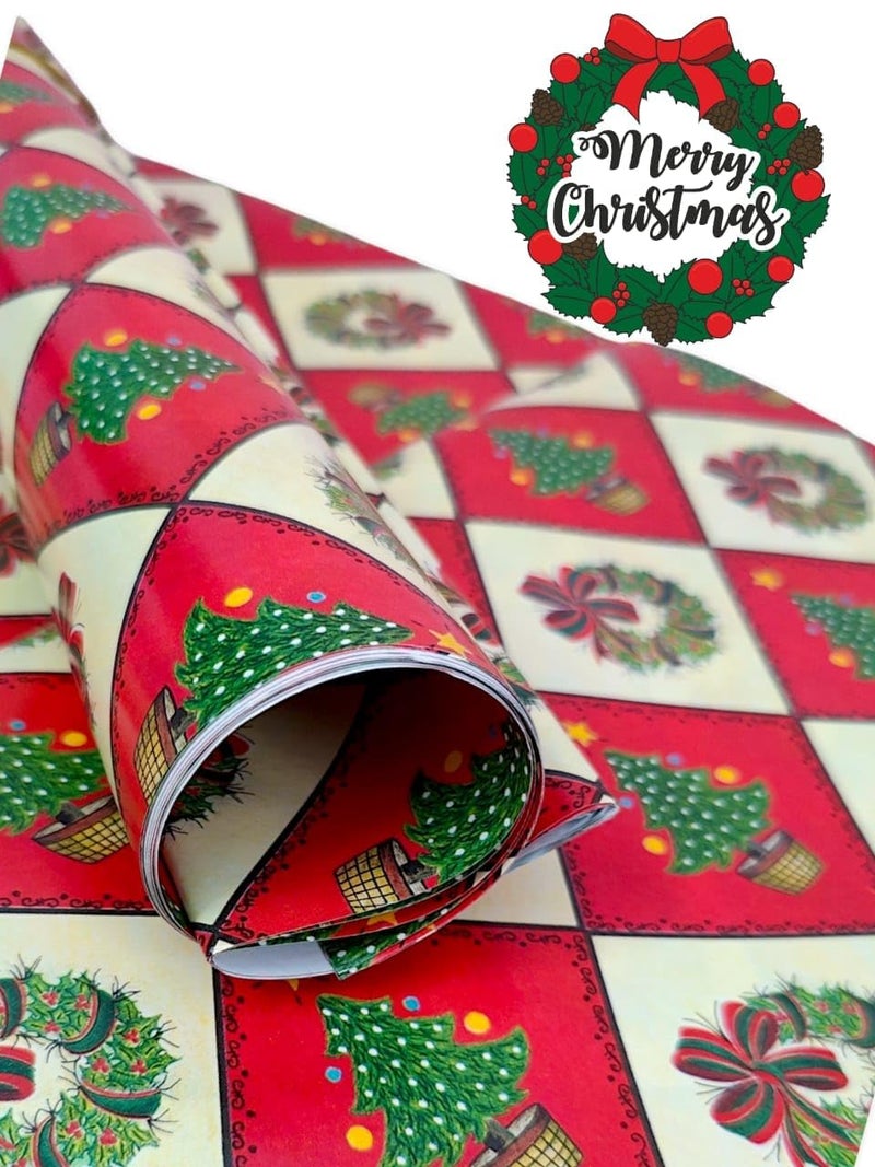 Tera13 TERA 13 Gift Paper Collection, Classic, Christmas Wrapping Paper Sheets, Christmas And X Mas Gift Wrapping Papers Gift Cover Wrapping Paper (5pcs) Birthday Retrun Gift for Kids - Image 5