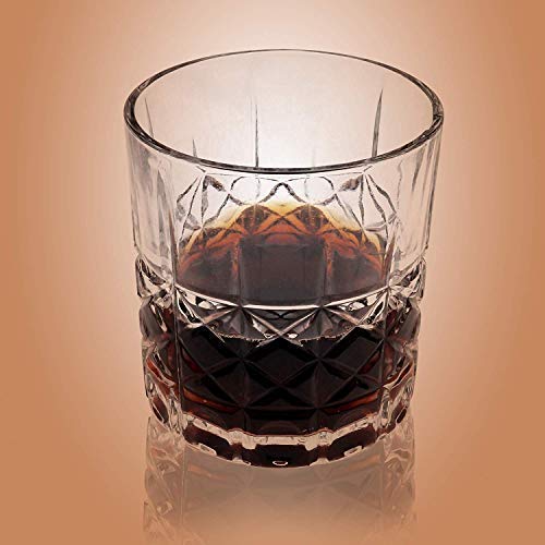 Your Shoppy Italian Premium Classic Whiskey Glasses Set of 4 Whisky Glass Old Fashioned Clear 340 ml Drinking Whisky Glass PS38 Set of 4  - Image 2