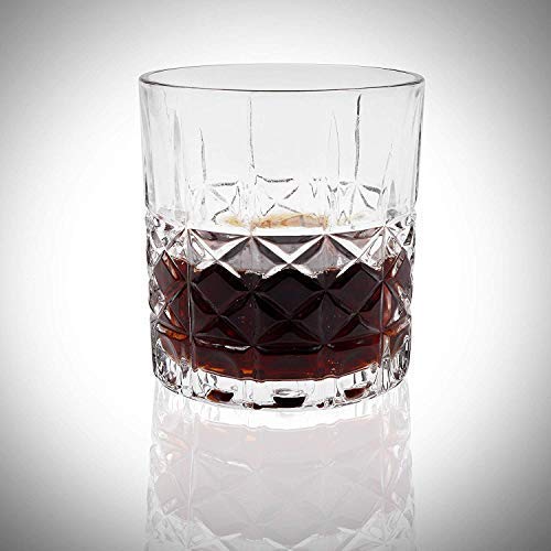 Your Shoppy Italian Premium Classic Whiskey Glasses Set of 4 Whisky Glass Old Fashioned Clear 340 ml Drinking Whisky Glass PS38 Set of 4  - Image 3