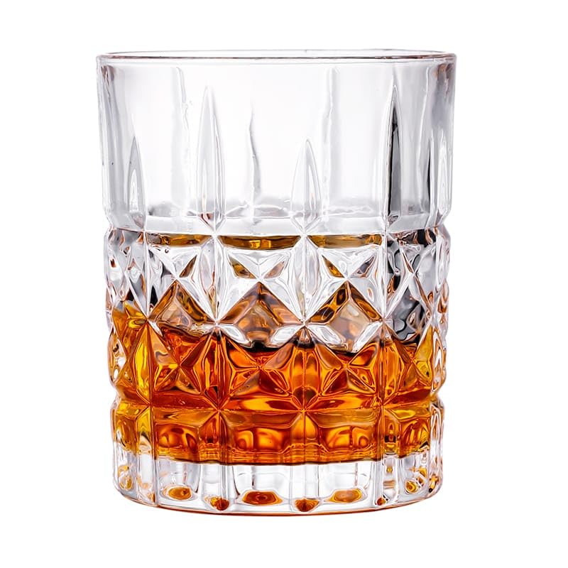 Your Shoppy Italian Premium Classic Whiskey Glasses Set of 4 Whisky Glass Old Fashioned Clear 340 ml Drinking Whisky Glass PS38 Set of 4  - Image 4