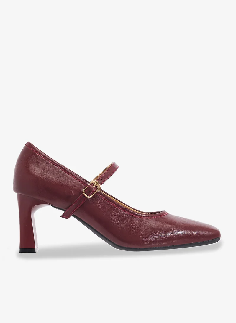 ELLA Ballet Mid Heel With Strap