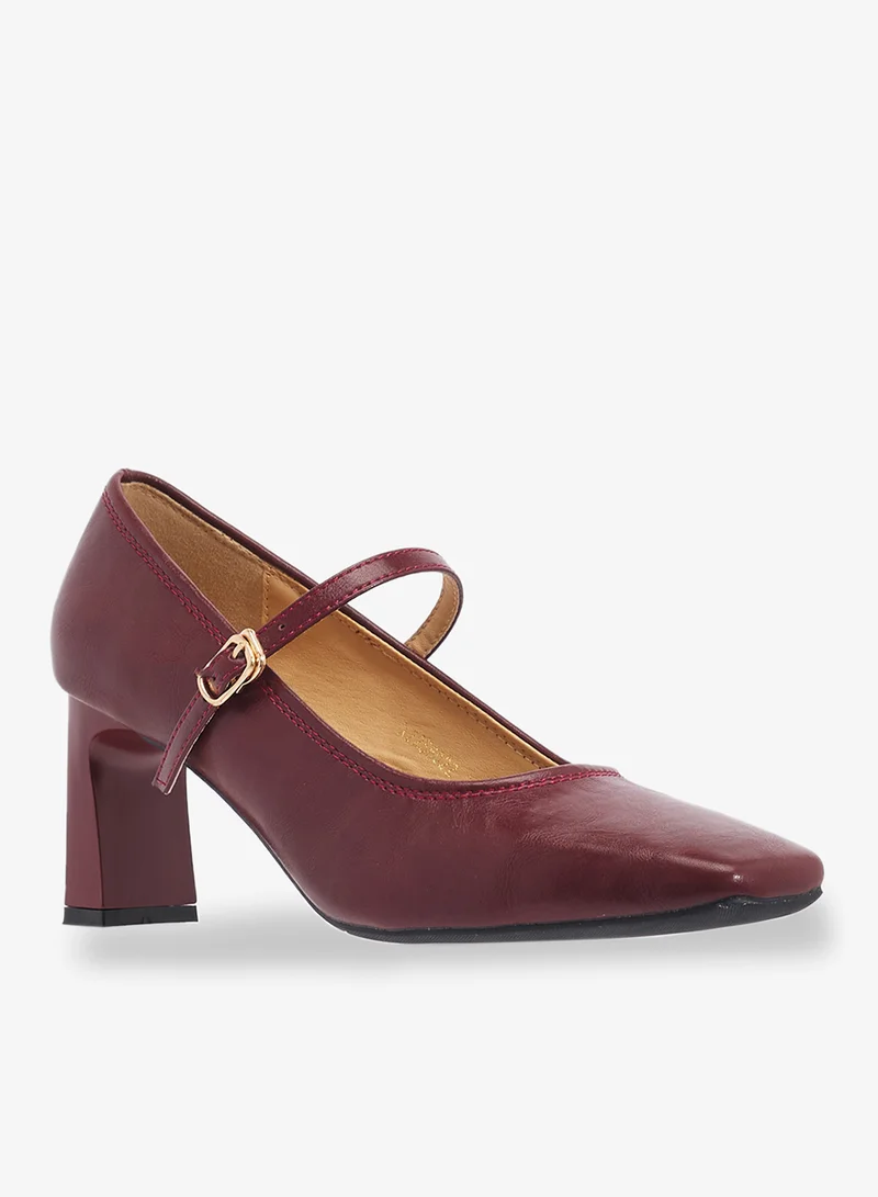 ELLA Ballet Mid Heel With Strap