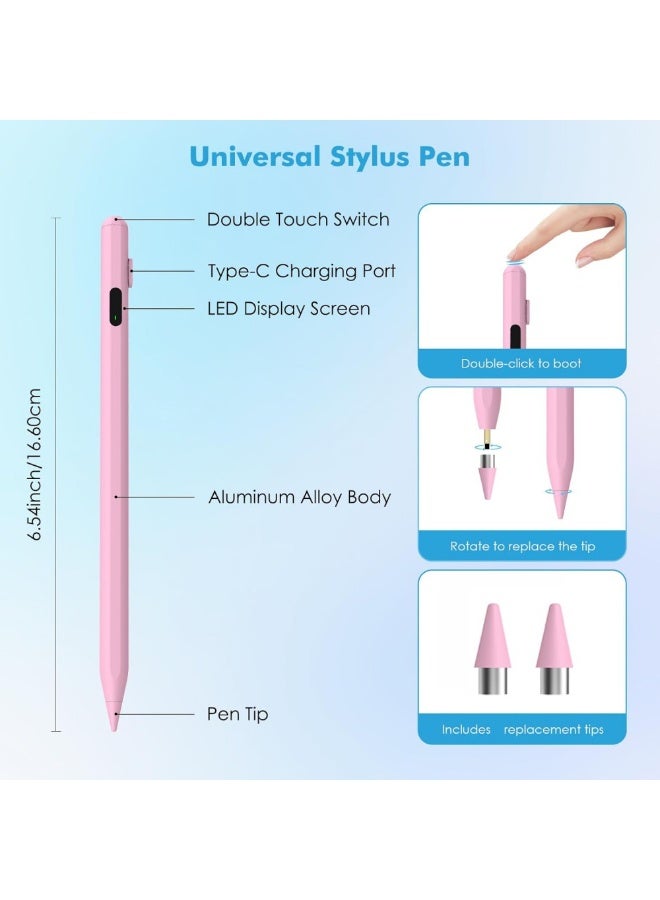 Stylus Pen for Touch Screen, Active Universal Stylus Pen Compatible with  iPad / Smartphone, with Power Display - Image 2
