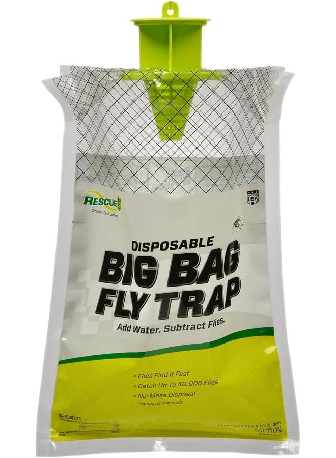 Rescue! Big Bag Fly Trap – Disposable, Outdoor Use - Image 1