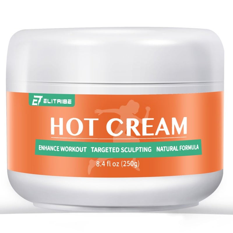 Elitribe Hot Cream Sweat Enhancer Lotion for Women and Men and Body Sculpting Cellulite Workout Ultra Moisturizing and Invigorating Body Firming Cream with Natural Oils  845 Fluid Ounce 