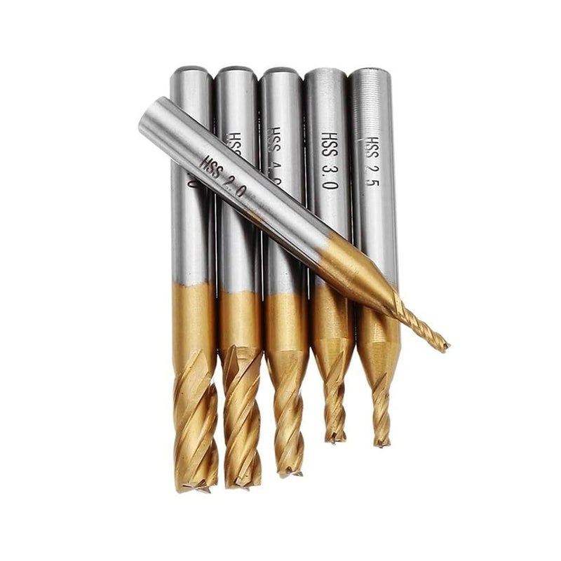 10Pcs 4 Flutes Milling Cutter Set High Speed Titanium End Mill 1 5 6mm For Wood Metal Steel CNC Router Bit - Image 5