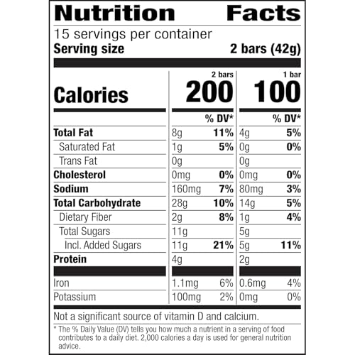 Nature Valley Crunchy Granola Bars, Peanut Butter, 30 Ct, 22.35 oz (15 Pouches) - Image 2