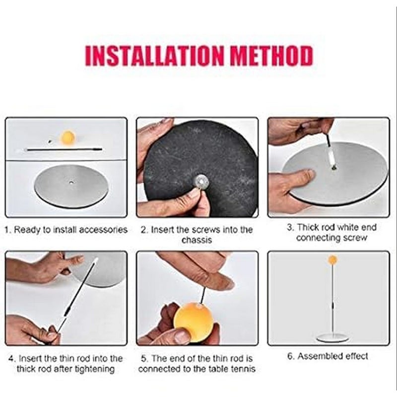 codally Table Tennis Trainer Indoor Outdoor Adults Teenagers Kids Toy Sports Toys for 4 5 6 8 Years Old (Medium) - Image 4