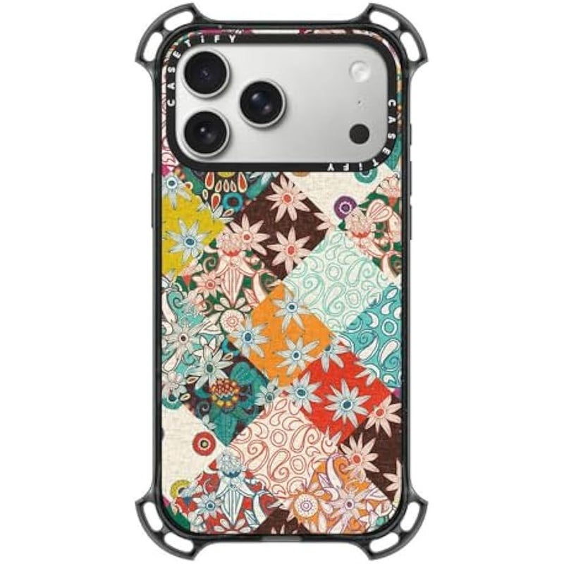 Casetify Bounce iPhone 17 Pro Max Case 【Shockproof/Compatible with Magsafe / 21.3 ft. 7X Military Grade Drop Protection】 - SARILMAK Patchwork - Clear Black - Image 1