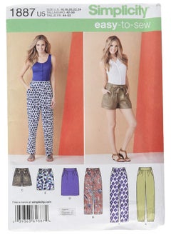 Simplicity Easy To Sew Women'S Pants, Shorts, And Skirt Sewing Patterns By Karen Z, Sizes 1624  - Image 1