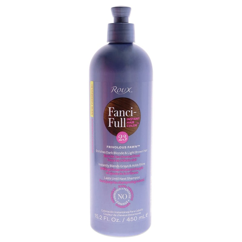 Roux, Fanci-Full Instant Hair Color Rinse, 23 Frivolous Fawn ,Temporarily Evens Tones, Blends Away Gray, 15.2 Oz - Image 1