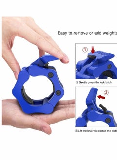 Y&D Barbell Clamps Collars, 5cm Quick Release Pair of Locking Professional Weight Bar Plate Locks Collar Clips for Workout Weightlifting Fitness Training Bodybuilding  - Image 5