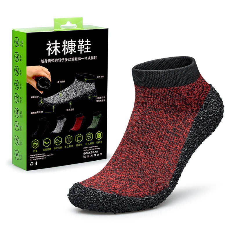 Generic Mens and Womens Multifunctional Lightweight Sock Shoes Tracing Shoes Outdoor Sock Shoes Beach Shoes Swimming Shoes Yoga Shoes Barefoot Shoes 20218 red