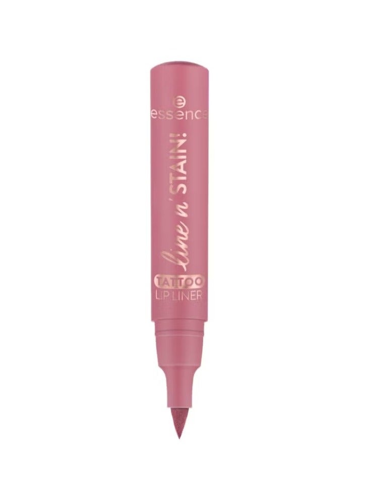 ESSENCE GOLD Line N Stain Tattoo Lip Liner 01 Everyone'S Nude Pink - Image 2