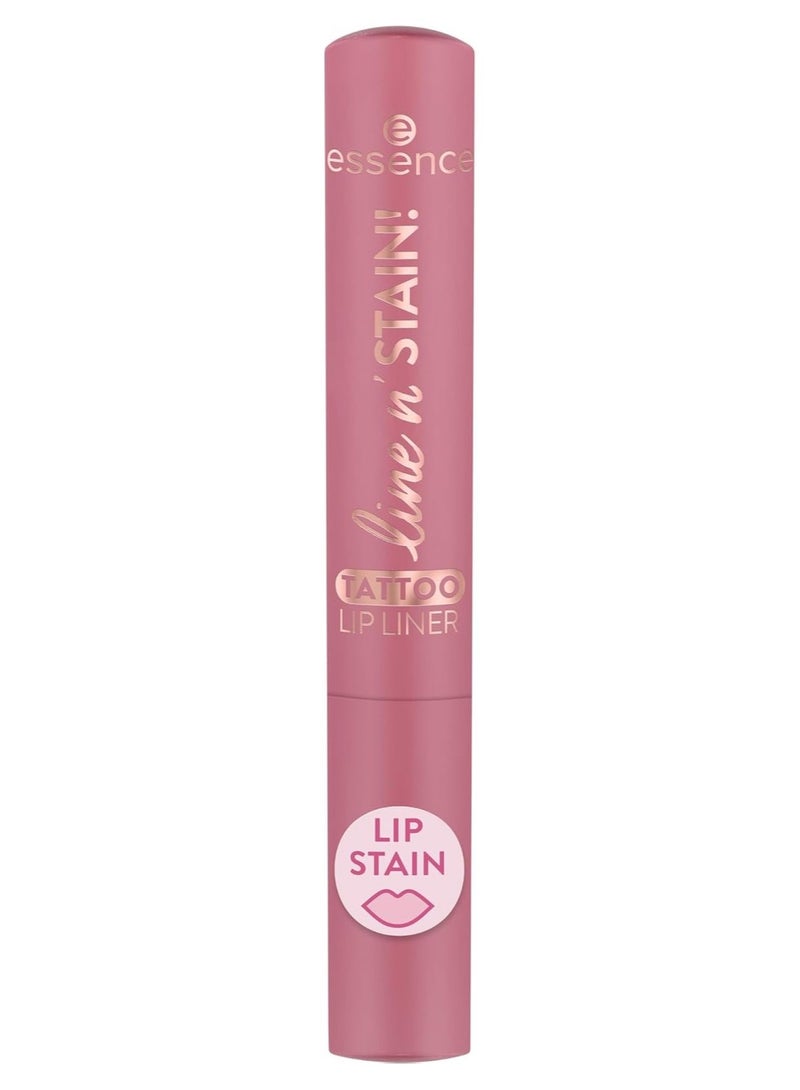 ESSENCE GOLD Line N Stain Tattoo Lip Liner 01 Everyone'S Nude Pink - Image 1