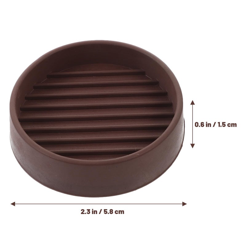 2 Inch Round Rubber Furniture Caster Cups 12 Pack Floor Protectors For Hardwood - Image 3