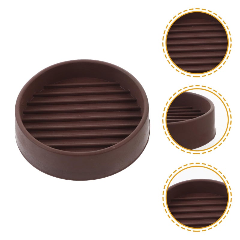 2 Inch Round Rubber Furniture Caster Cups 12 Pack Floor Protectors For Hardwood - Image 5