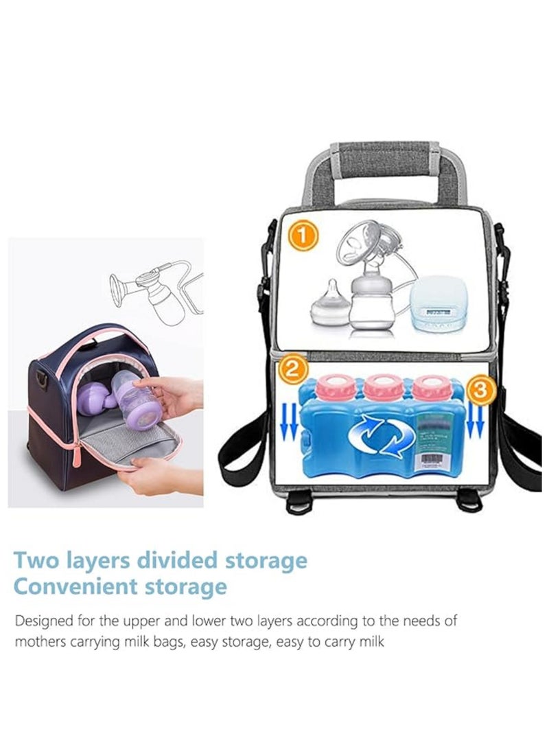 WEYOUNG Milk Bottle Heat Preservation Bag Waterproof Breastmilk Backpack Single-shoulder Mummy Diaper Bag  - Image 5