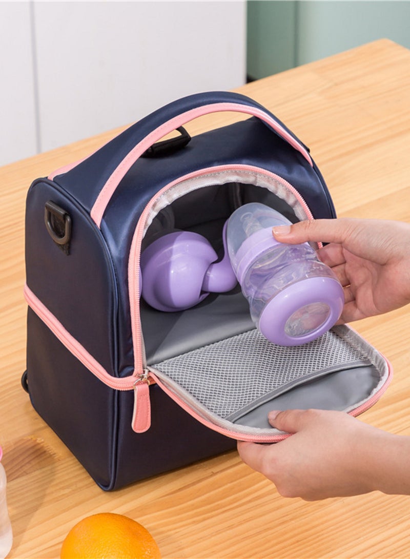WEYOUNG Milk Bottle Heat Preservation Bag Waterproof Breastmilk Backpack Single-shoulder Mummy Diaper Bag  - Image 1