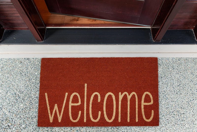 DII Natural Coir Doormat Outdoor Welcome Mat, 17x29, Rusty Orange - Image 2