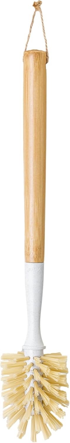 Vigar Zeroline 139 Long Bamboo Dish Brush Ideal Dish Brush for Cups Wine Glass Tumbler Blender Bottles and Glass Water Bottles for The Kitchen - Image 1