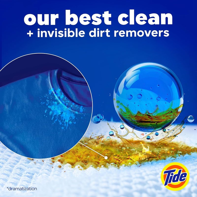 Tide Hygienic Clean Power PODS Laundry Detergent Pacs, Original Scent, 45 Count, Removes Visible and Invisible Dirt - Image 2