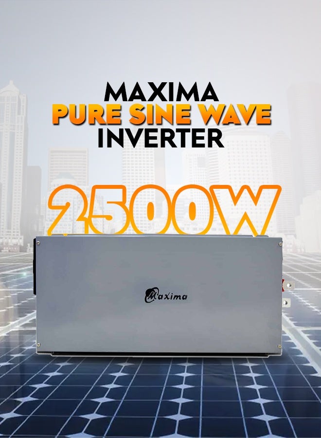 Maxima Pure Sine Wave Inverter 2500W 12V | High-Power Inverter for Solar Systems – LCD Display, Safe & Stable Performance | PSW Solar Inverters - Image 3