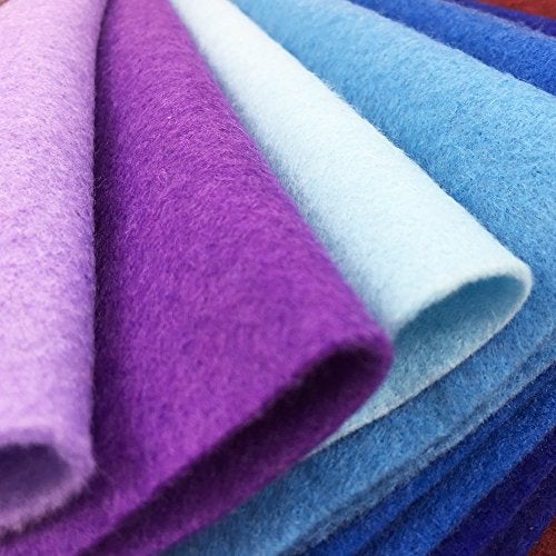 flic-flac 24pcs Thick 1.4mm Soft Felt Fabric Sheet Assorted Color Felt Pack DIY Craft Sewing Squares Nonwoven Patchwork (20 * 20cm) - Image 4
