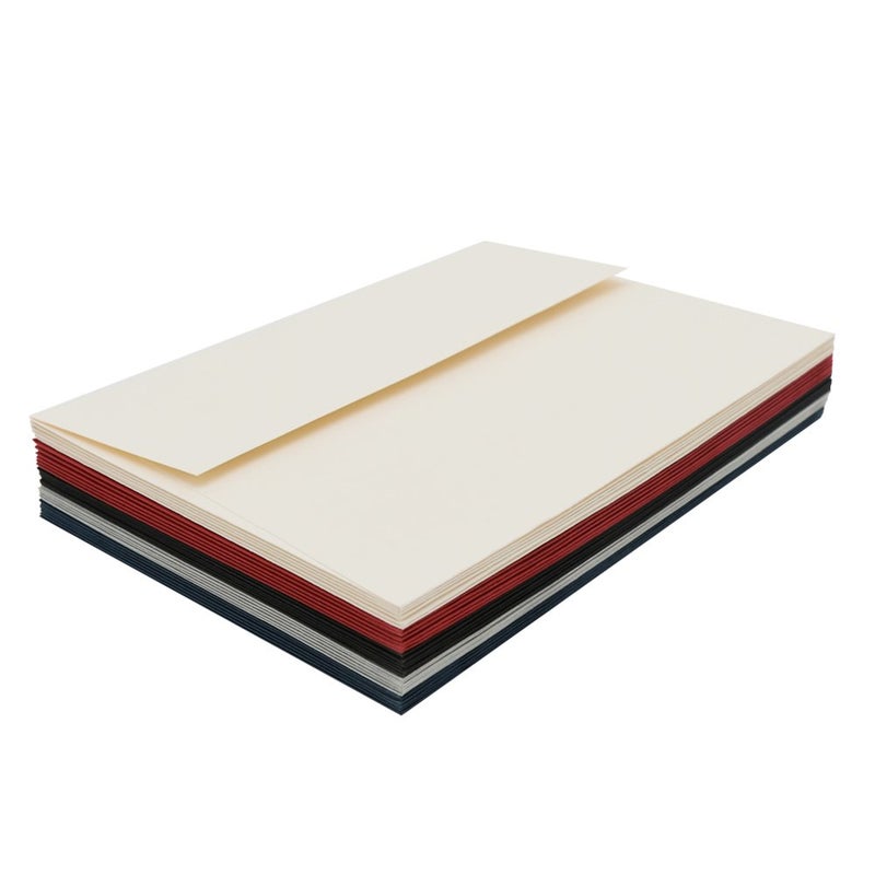AZAZA A7 ivory Invitation 5x7 Envelopes - Self Seal, Square Flap,Perfect for 5x7 Cards, Weddings, Birthday, invitations, Graduation, Baby Shower, 5.25 x 7.25 Inches, 100 Pack, ivory - Image 5