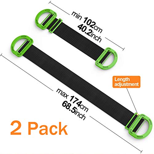 AIFUSI Adjustable Lifting Moving Straps - 2 Pack Furniture Moving Straps for Furniture, Boxes, Mattress, Construction Materials and Heavy, Supports Up to 600 Lbs - Image 2